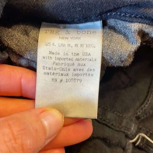 RAG and Bone Nine Inch Skinny woman’s black jeans - Picture 14 of 15